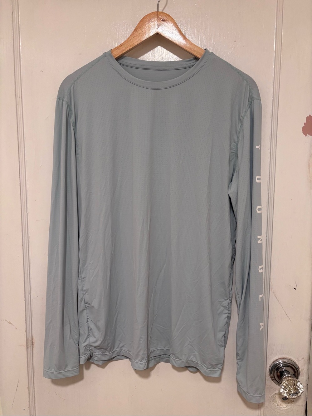 YoungLA Light Gray-Blue Long Sleeve Performance Tee